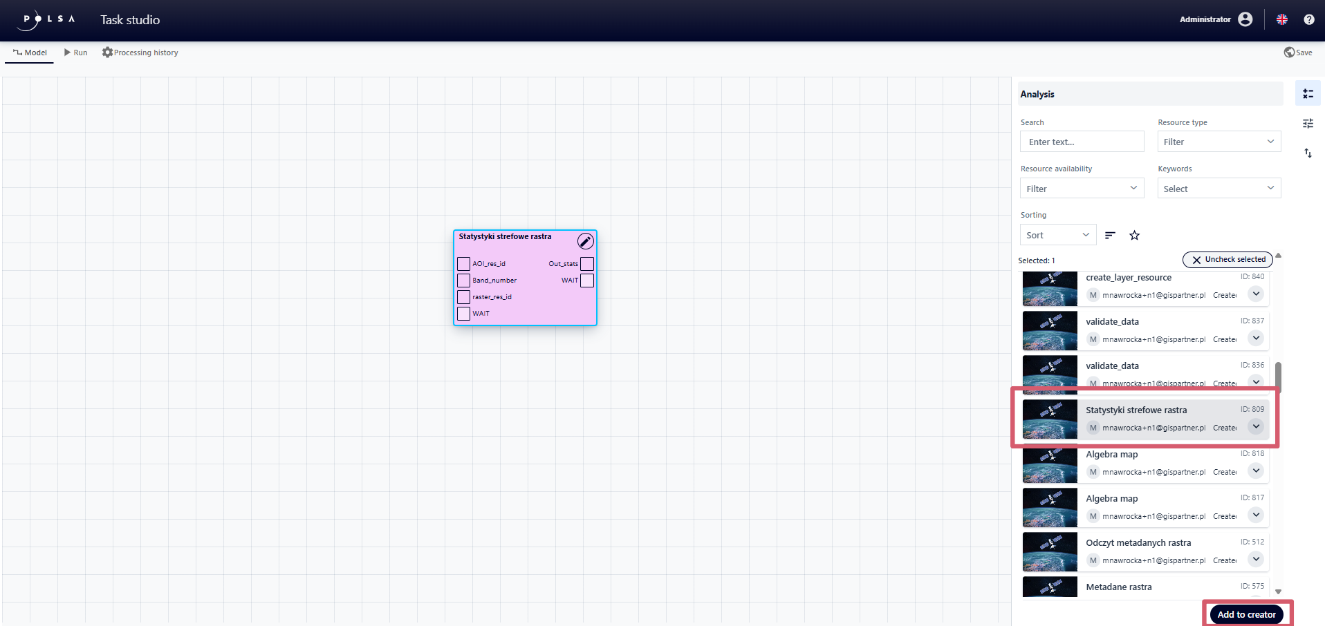 Adding Elemental Analysis to the wizard