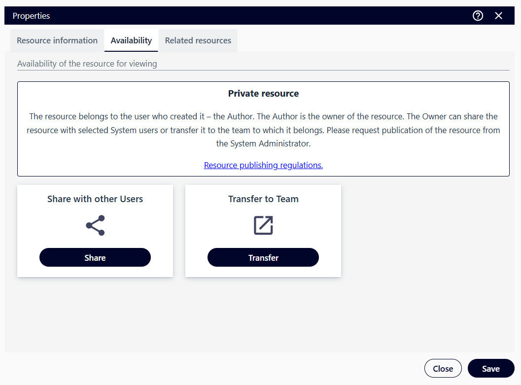 Zakładka "Dostępność"