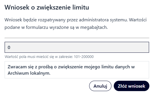 Wnioskuj o zwiekszenie limitu