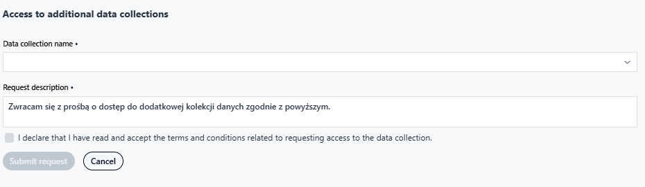 Dostęp do dodatkowych kolekcji danych