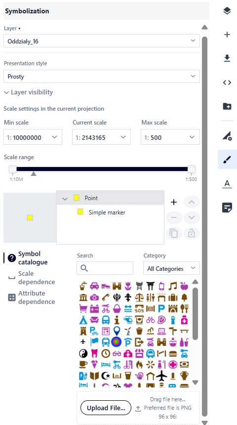 Symbolization Example for Point Geometry