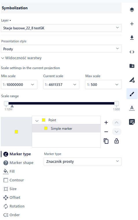 Symbolization Example for a Simple Marker
