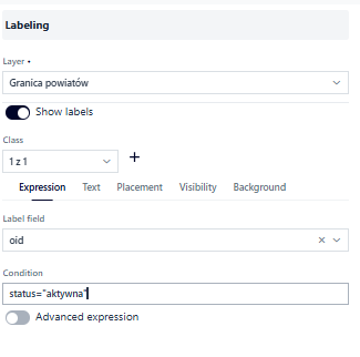 Labeling – condition