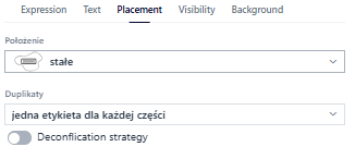 Labeling – position