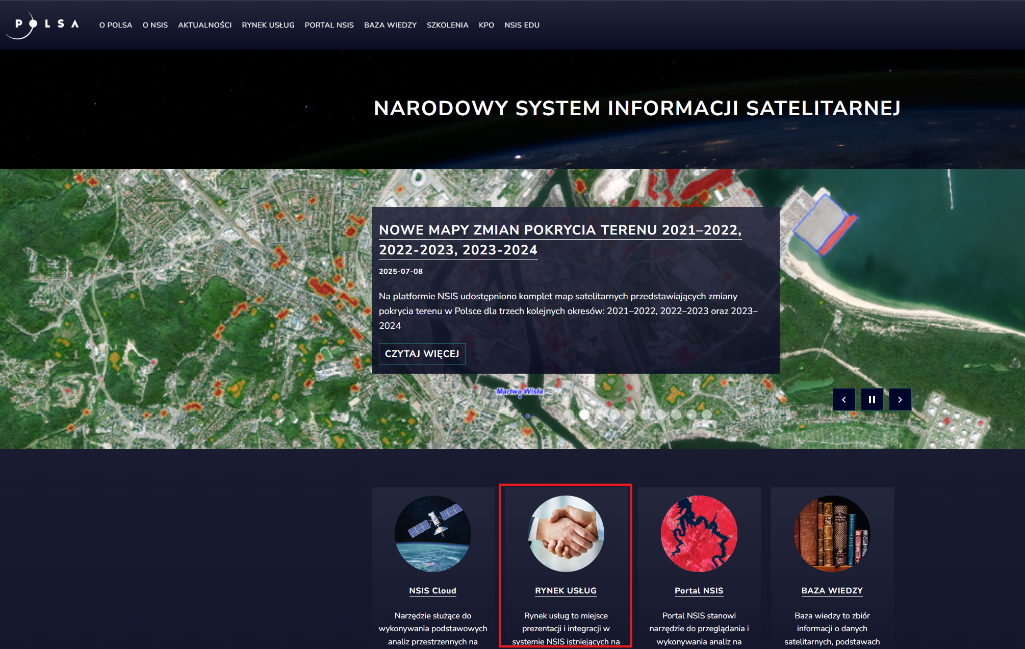 Uruchomienie aplikacji Rynek usług