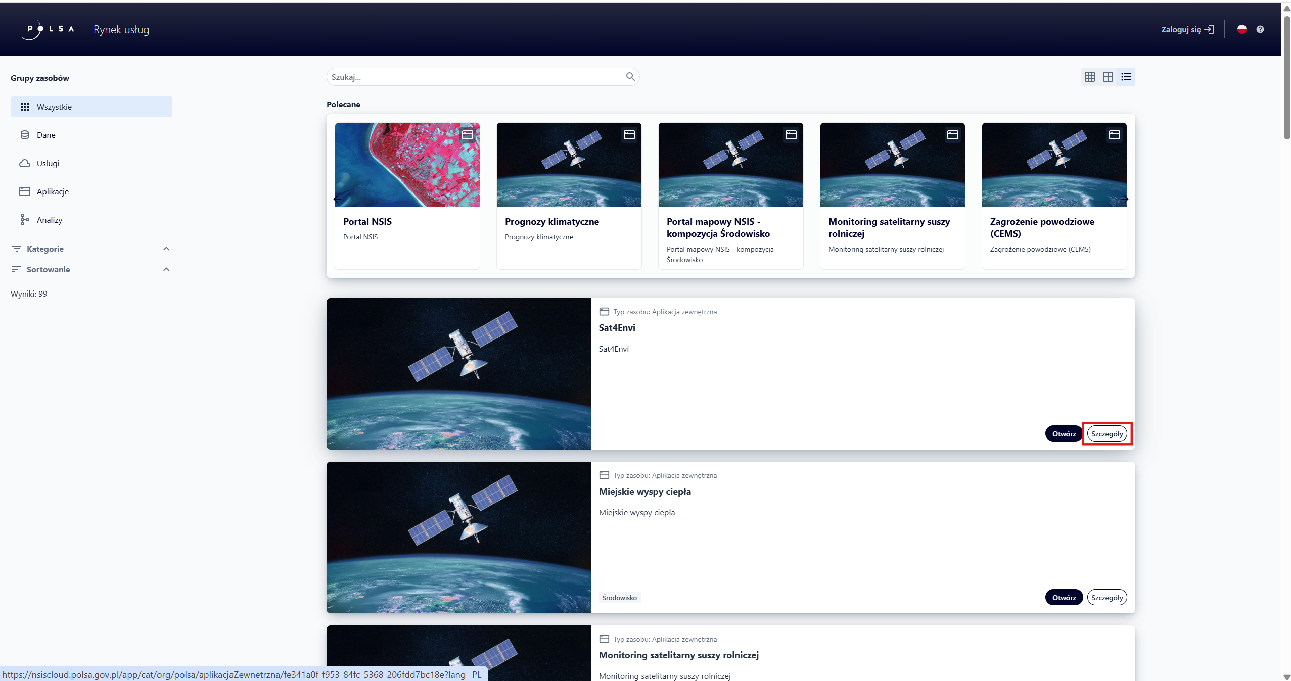 Przycisk Szczegóły