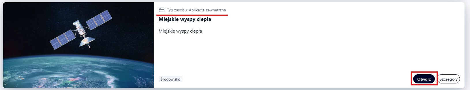 Otwórz Aplikację zewnętrzną
