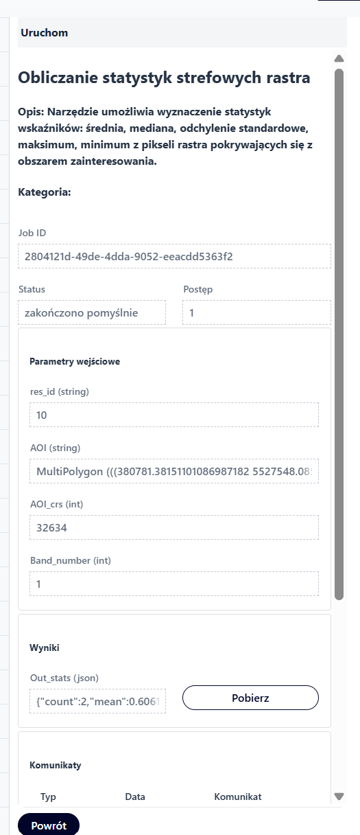 Wynik analizy - przyklad