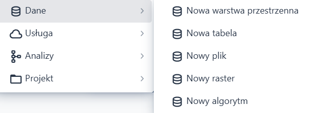 Dane - dostępne zasoby