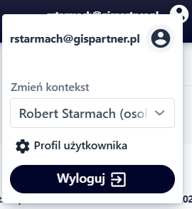 Przycisk Profil Użytkownika