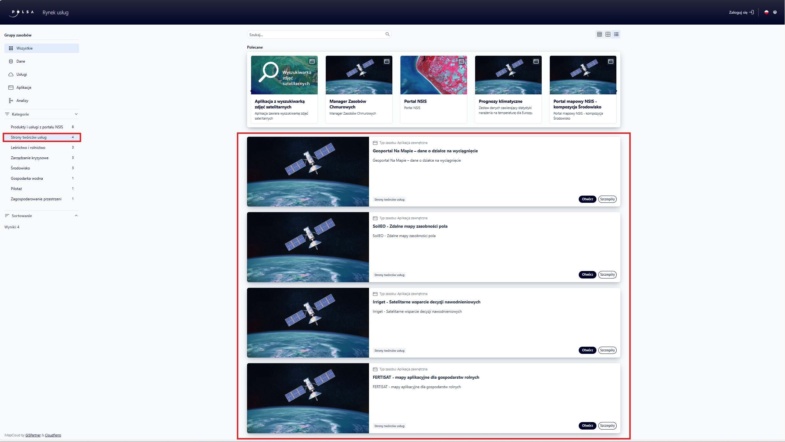 Kategoria "Strony twórców usług"