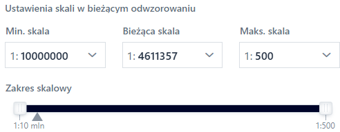 Rysunek 11 Konfiguracja zakresu skalowego warstwy