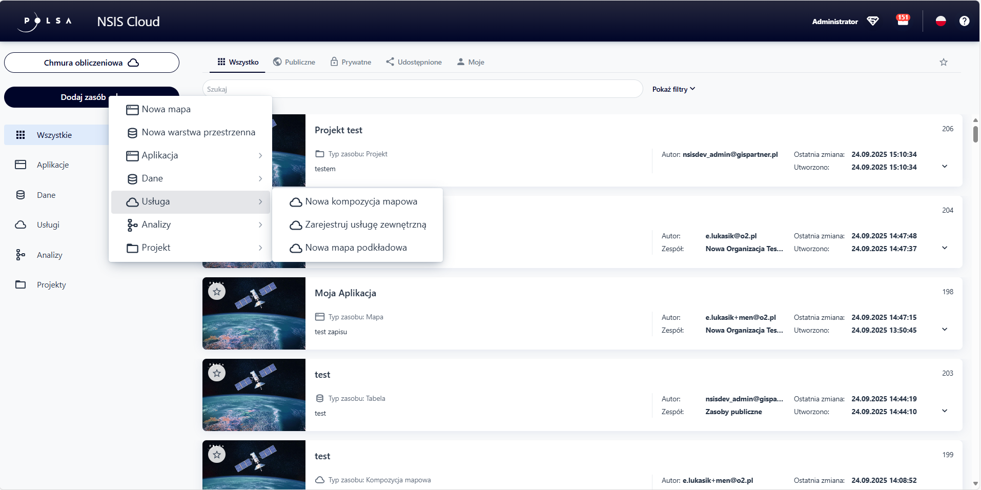 Rysunek 2 Uruchomienie Studia kompozycji mapowej