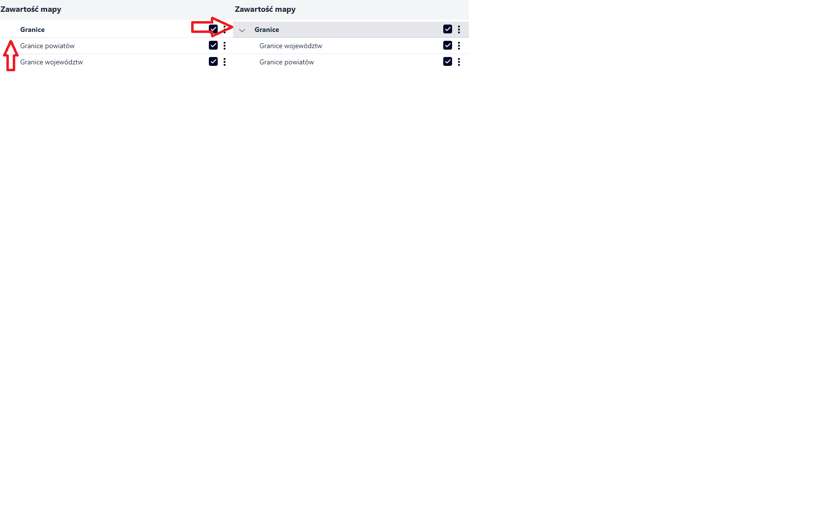 Rysunek 7 Dodanie warstwy do grupy